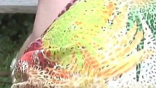 Hot Mature Wife Toni Lace Loves to Masturbate Outside in Her Garden