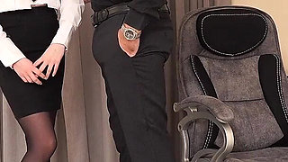 Dress Like a Slut? Angry Boss Destroys New Secretary's Ass