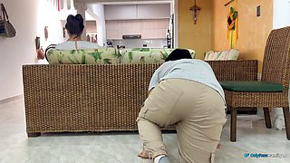 Behind my wife I fuck my lawyer!