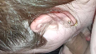 24 year old girl sucking cock outside in the car