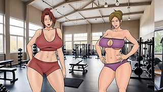 Eva's Ecstasy #08 Two Hot Babes Relaxing at the Pool in Skimpy Bikini