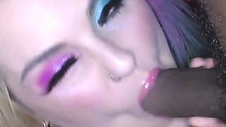 Lusty Chums Cheri and Mandy Suck Dick Together in a Bukkake