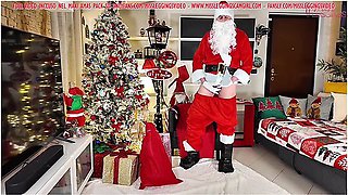 Horny Stepmom Mixes Viagra In Santa Clauss Milk