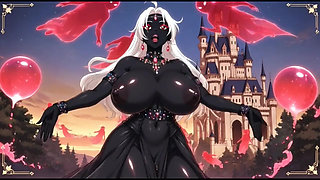 Dark sorcerer girl dance in her castle (Ai animation)