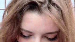 Beautiful wife masturbating show with webcam with toys
