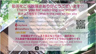 Open Air Sex On The Open-air Terrace, 2 Creampies In A Row