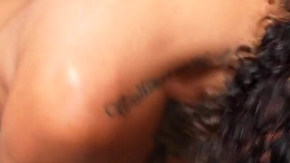 Extreme Bush Pussy Takes Hardcore BBC Creampie