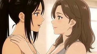 Lesbian Partner Yoga Turns Intimate