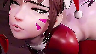 Intense Christmas BBC Doggy: Juicy Big Ass Latina Gets Destroyed by Huge Black Cock at Xmas Party