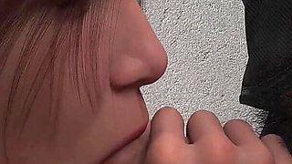 Innocent Waitress Got Her Mouth Fucked by a Dirty Biker