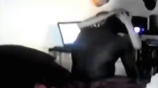 BBW Rides Her BBC on Webcam