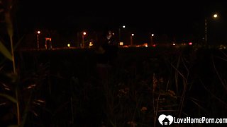 Hottie girlfriend sucking me off in public