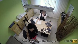 LOAN4K. Long-haired brunette Inga comes to a small loan company ft. Inga Devil: Porn