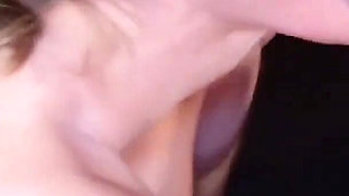 Horny blonde skinny teen Lacy at wild bukkake party