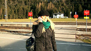 She Is Blonde Babe From France Who Likes to Get Played with Her Pussy