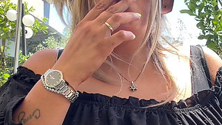 Good Morning, Goddess - Brazilian BBW MILF Outdoor Smoking Ritual