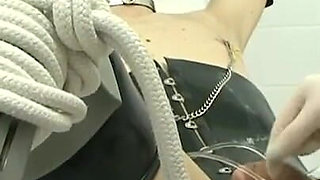 Humiliating dick squeezing