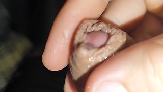 Incredible Cock, Unique of Slippery Phimosis by the Robust Body.