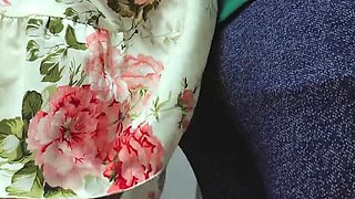 Omg!! Teen Babe Almost Caught Grabbing Stranger's Dick in Crowded Subway Metro