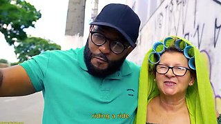 Fat Granny Gets BBC Anal in Street Pickup - Big Black Cock Destroys Mature BBW