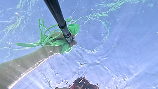Girl Swimming Naked Underwater No Panties