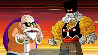 Big tits, old man, animation sex