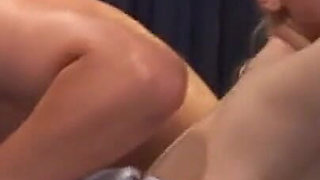 Blonde Hottie Soaked in Golden Showers and Gangbanged Hard
