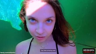 Risky Beach Fitting Room Fuck with Stranger