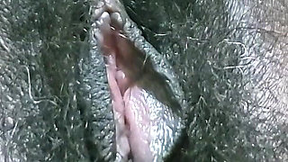 A Woman with Hairy Pussy in Her Secretary Outfit