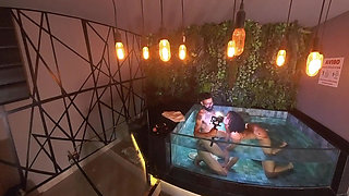 Extra Scene in the Mini Pool with My Big-bootied Friend