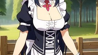 Anime girls dancing