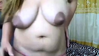 Big Tits, Nipples, Glasses BBW on Webcam