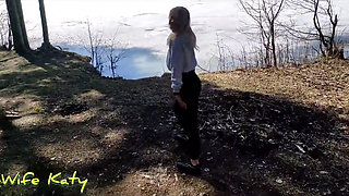 A Married Slut Wanted Sex in the Woods While Her Husband Was Busy at Home