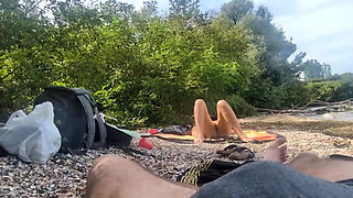 Exhibitionist Girl Watches Me Cum After I Show Her My Dick