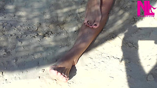 Me Being Tickled on My Feet on the Beach