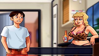 Masturbating, udders, cartoon movie
