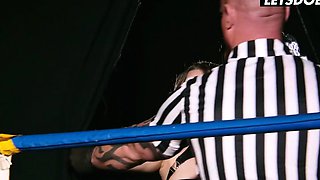 Wrestling Match Turns Sexual.. Jolee Love