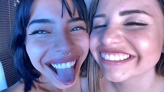 Amazing Eye Contact Lesbian Fetish