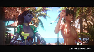 Tracer Wasn't Ready for This Slippery Beach BJ