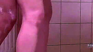 Blonde Wife Cheating in Bathroom with Her Arab Lover (translated)