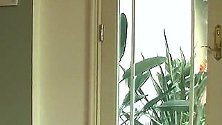Horny skinny teens in sexy threesome lesbian fuck