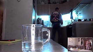 Cuckold Wife Blowjob While Husband Watches Silently Amateur
