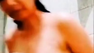 Hot indian milf strips nude takes bath showing hot body