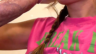 Suddenly Started Fucking My Stepsister in the Toilet. Free Use Stepsis.