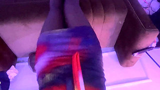 Slim Ebony African Goddess Short Dress Dance Foot Fetish