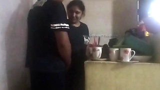 Maid Fucked in the Kitchen (my Wife Almost Found Us Out)
