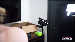 Horny Blonde Cutie Keyton Sucks A Dick And Ass And Gets Her Pussy Banged!