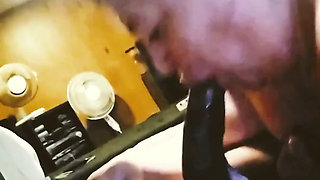A college Teacher Sucking My Dick & Swallowing the Whole Load