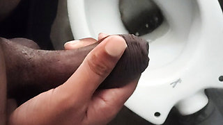 Handjob& cum in sink hole & pissing