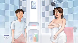 Summertime saga - gameplay - roleplay - debbie's handjob , masturbation , pussy licking